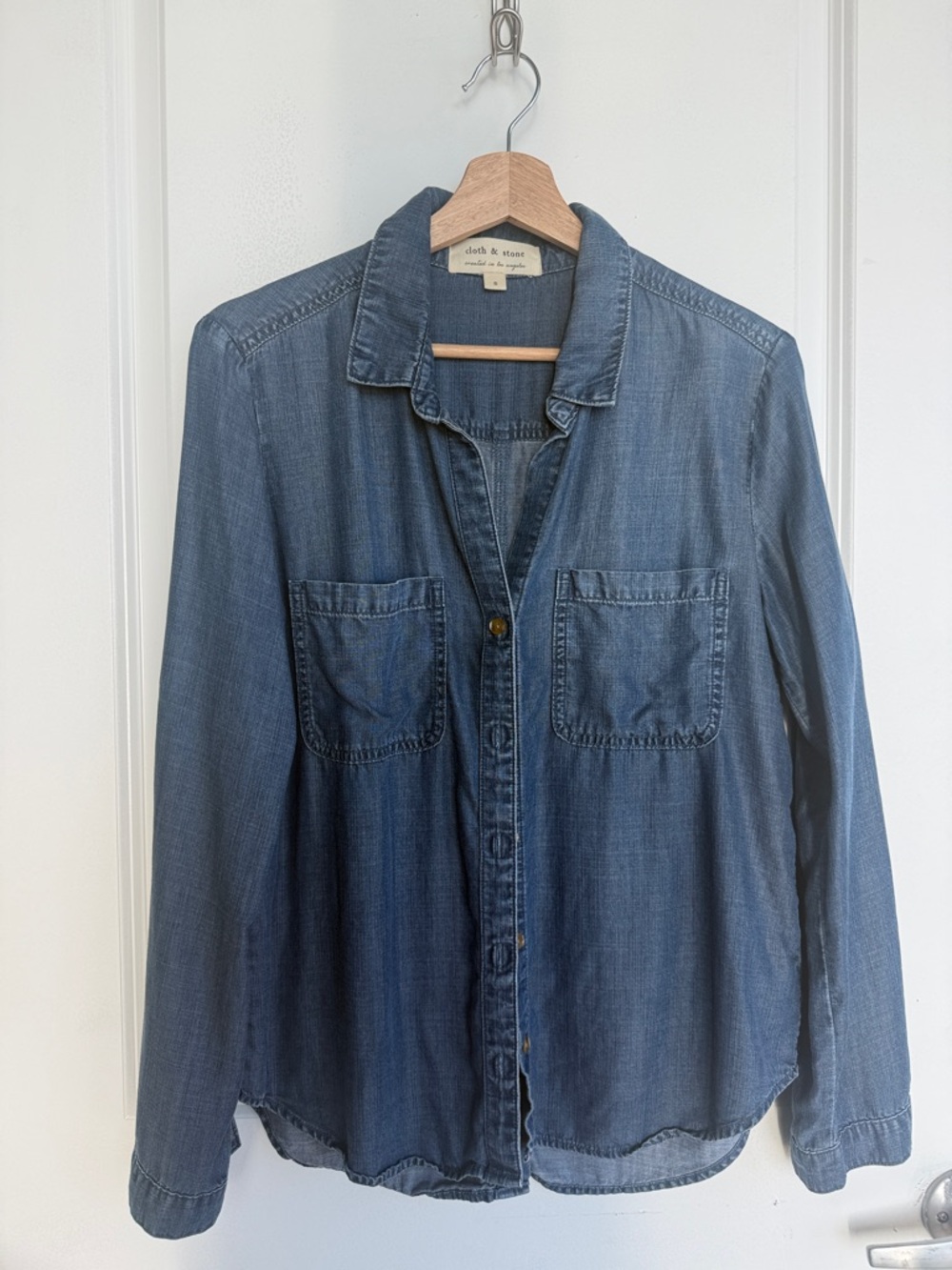 Cloth & Stone Indigo Denim Shirt sz S